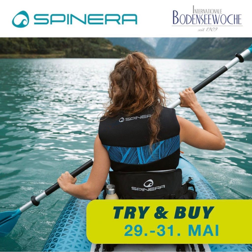 Teste dein neues SUP oder Kajak – mit Spinera auf der Internationalen Bodenseewoche 2026!